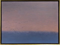 "Into Fading Sky", di David Grossmann, Pittura a olio originale, Tramonto