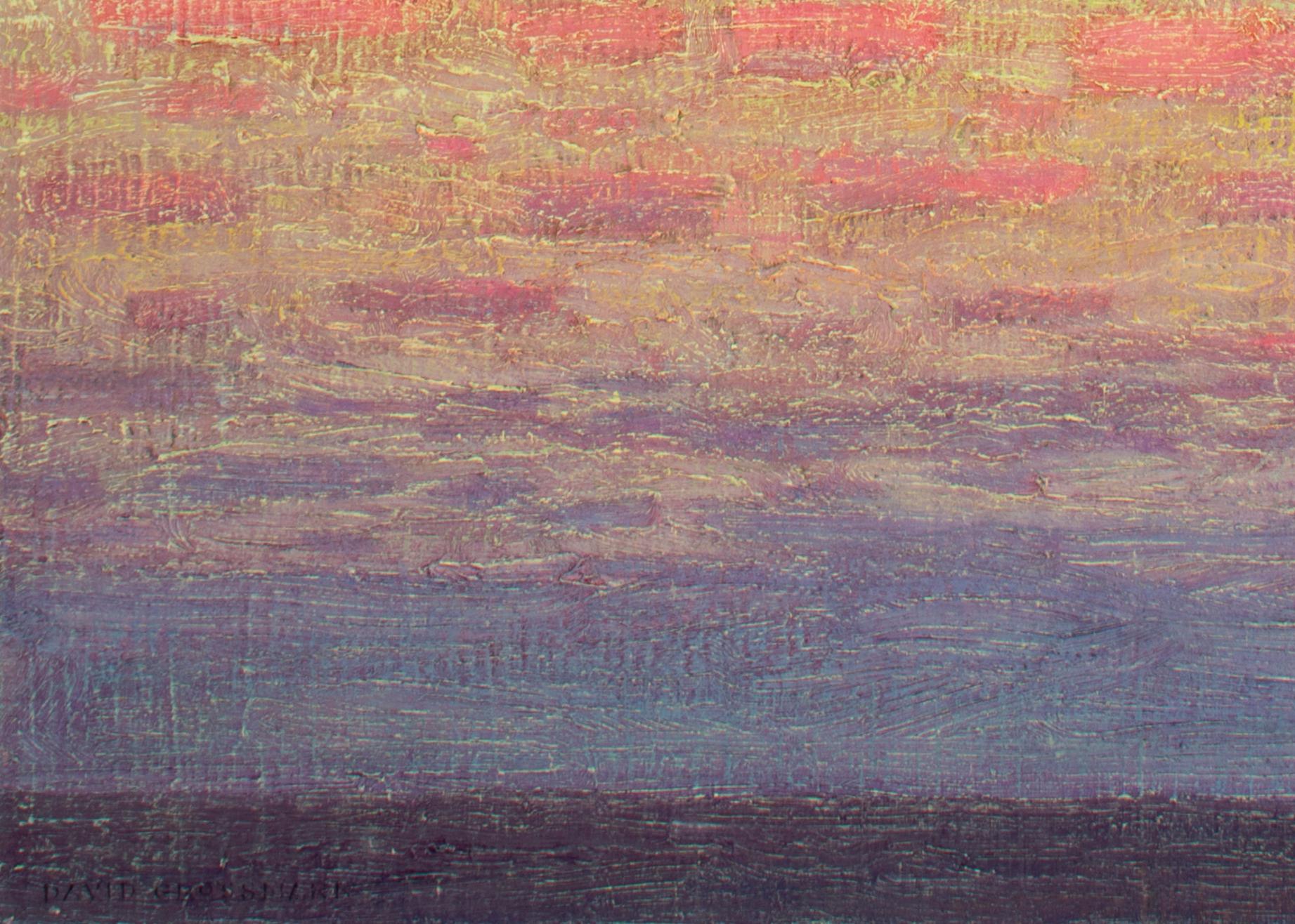 sunset clouds painting