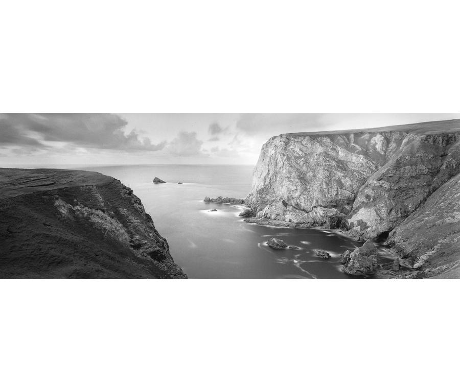 David H. Gibson Black and White Photograph - Benwee Head, County Mayo, Ireland