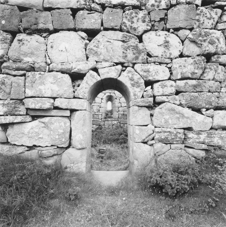 David H. Gibson Black and White Photograph - Entry Portal, St. Cummin, Ballinlena, County Mayo, Ireland