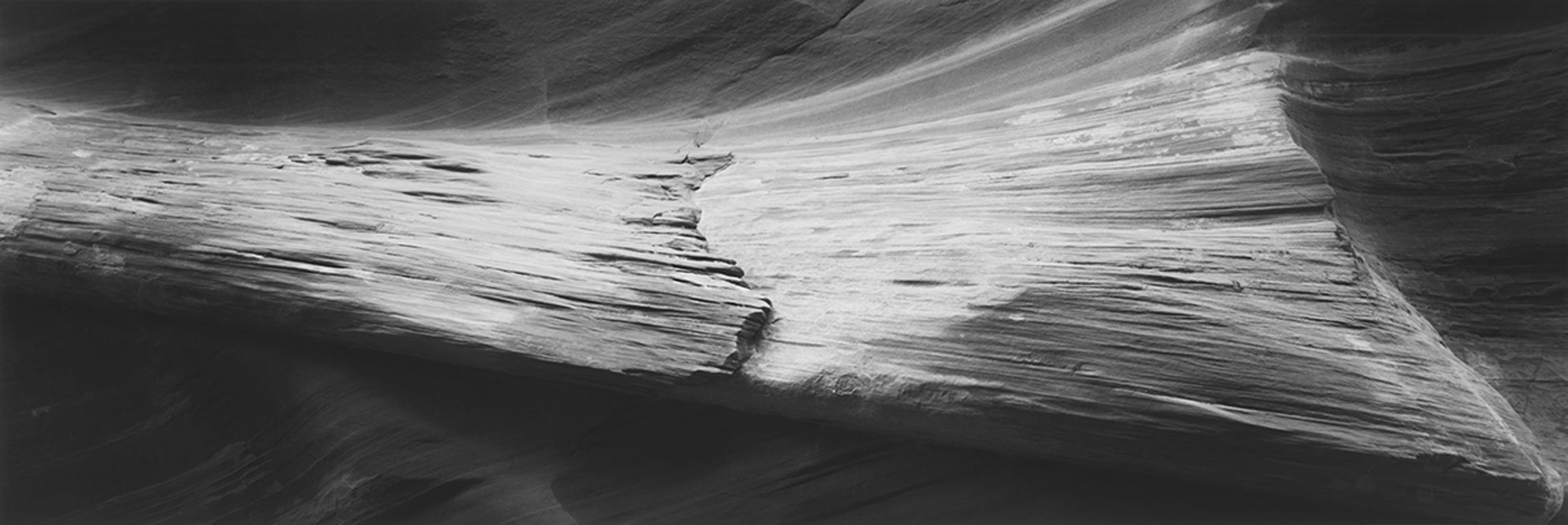 David H. Gibson Black and White Photograph - Silent Sound, Sandstone Formation, Page, Arizona