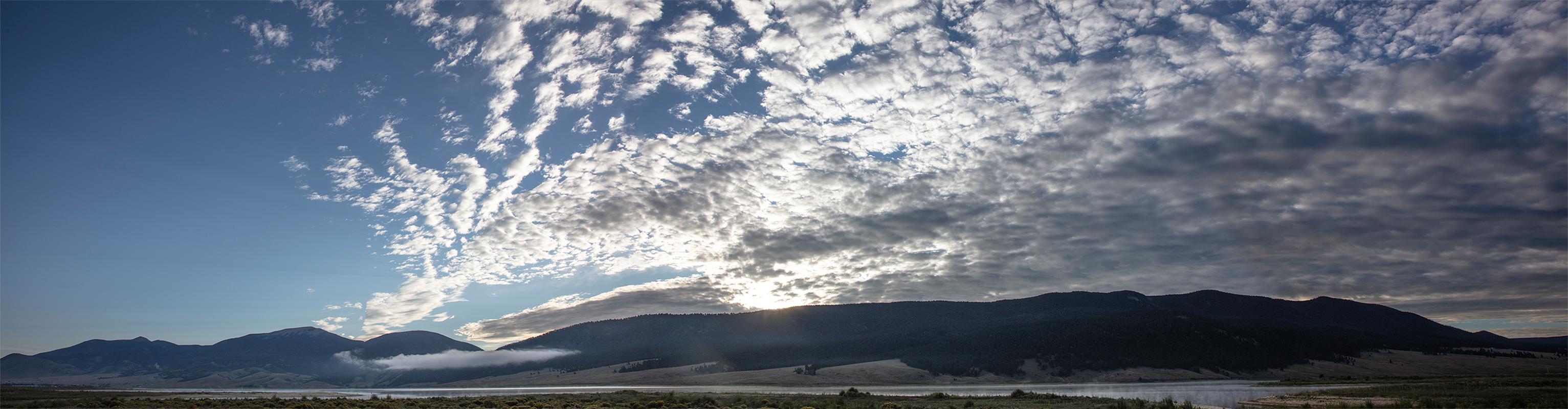 David H. Gibson Landscape Photograph - Sunrise Moments, August 27, 2021, 6:16:30 am, Eagle Nest Lake, New Mexico