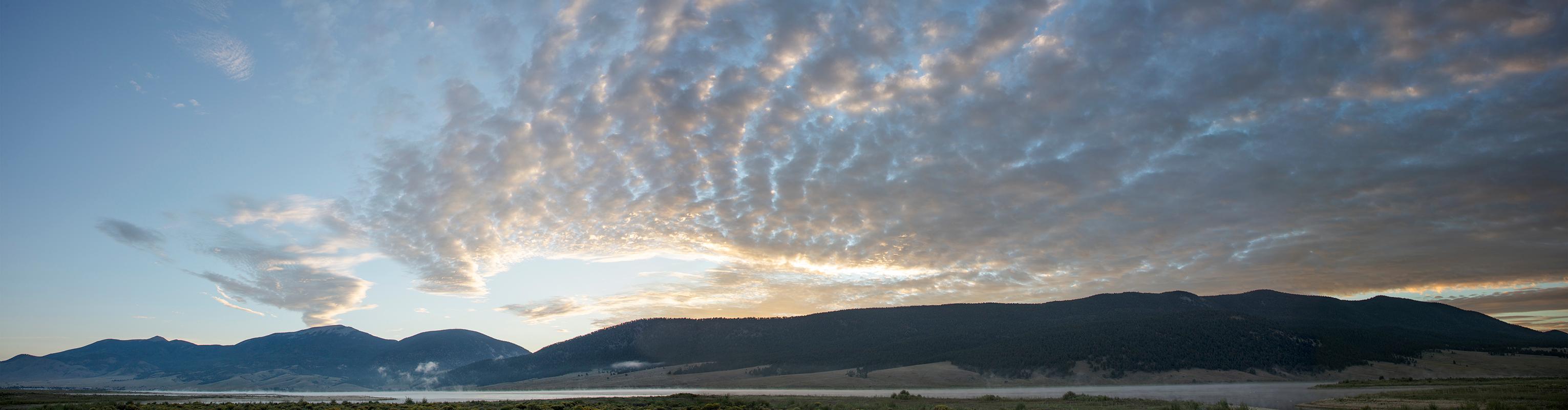 David H. Gibson Color Photograph - Sunrise Moments, August 27, 2021, 6:46:51 am, Eagle Nest Lake, New Mexico