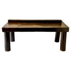 David Hacker Steel Table.  Pieced and Welded Steel.  Unique.  Waxed finish.