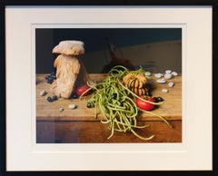 Bread House (Framed Food Still Life Photograph of Bread, Vegetables & Stones)