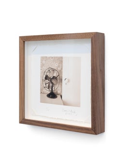 Fan (Sepia Toned Still Life Photograph of Vintage Western Electric Fan, Framed)