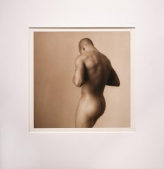 Male Nude Standing with Head Down (Larger Format)