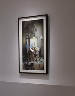 Studio Interior (Still Life Photograph of an Artist's Space in Blue and Greens)