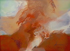 David Hammons, Brown & Blue Abstract