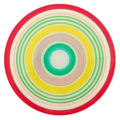 "Study for a Song 7" Contemporary Colorful Abstract Concentric Circle Painting