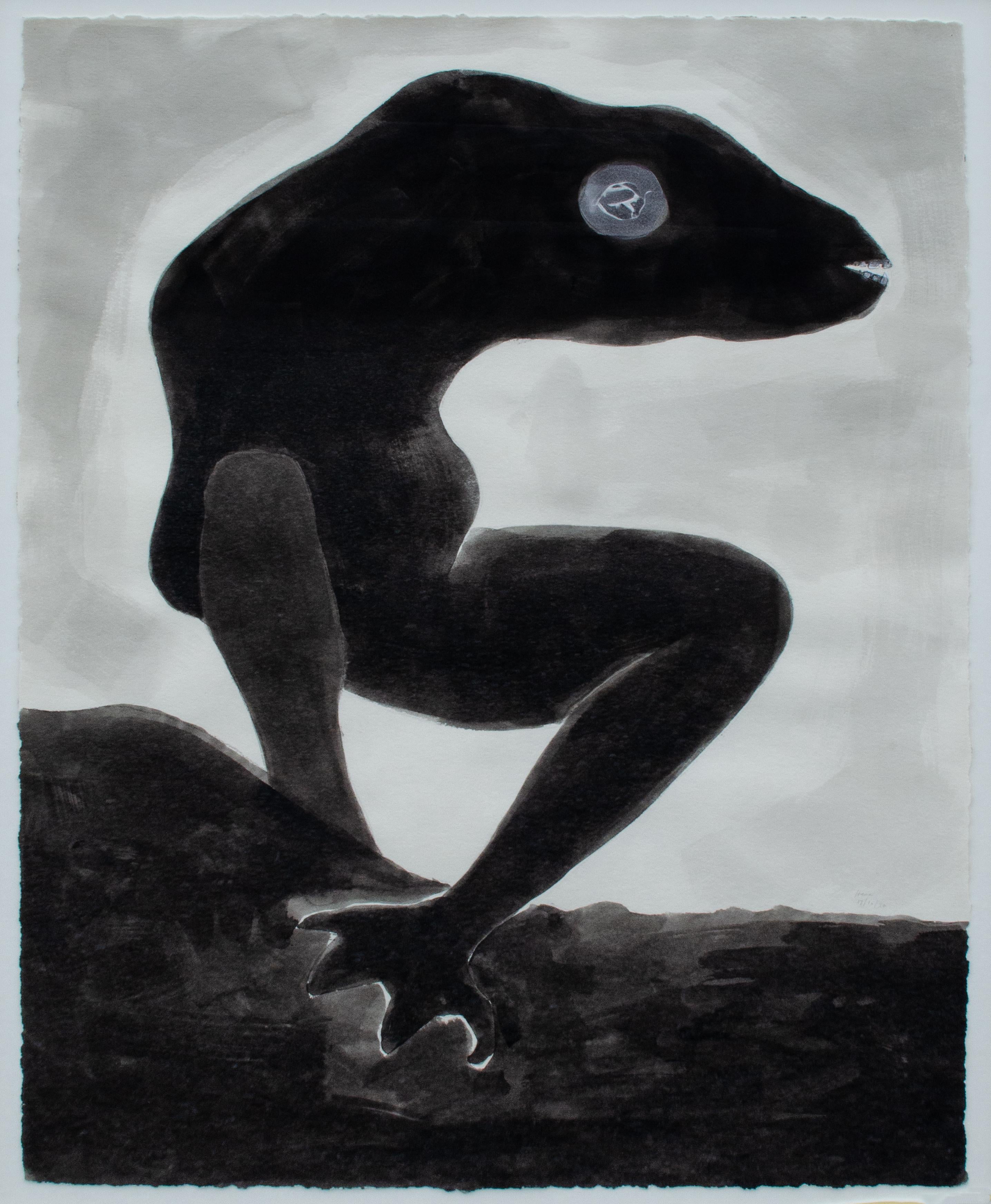 „Cronus Waiting“ David Hare, Schwarz-Weiß- Surrealistische Komposition im Angebot 1