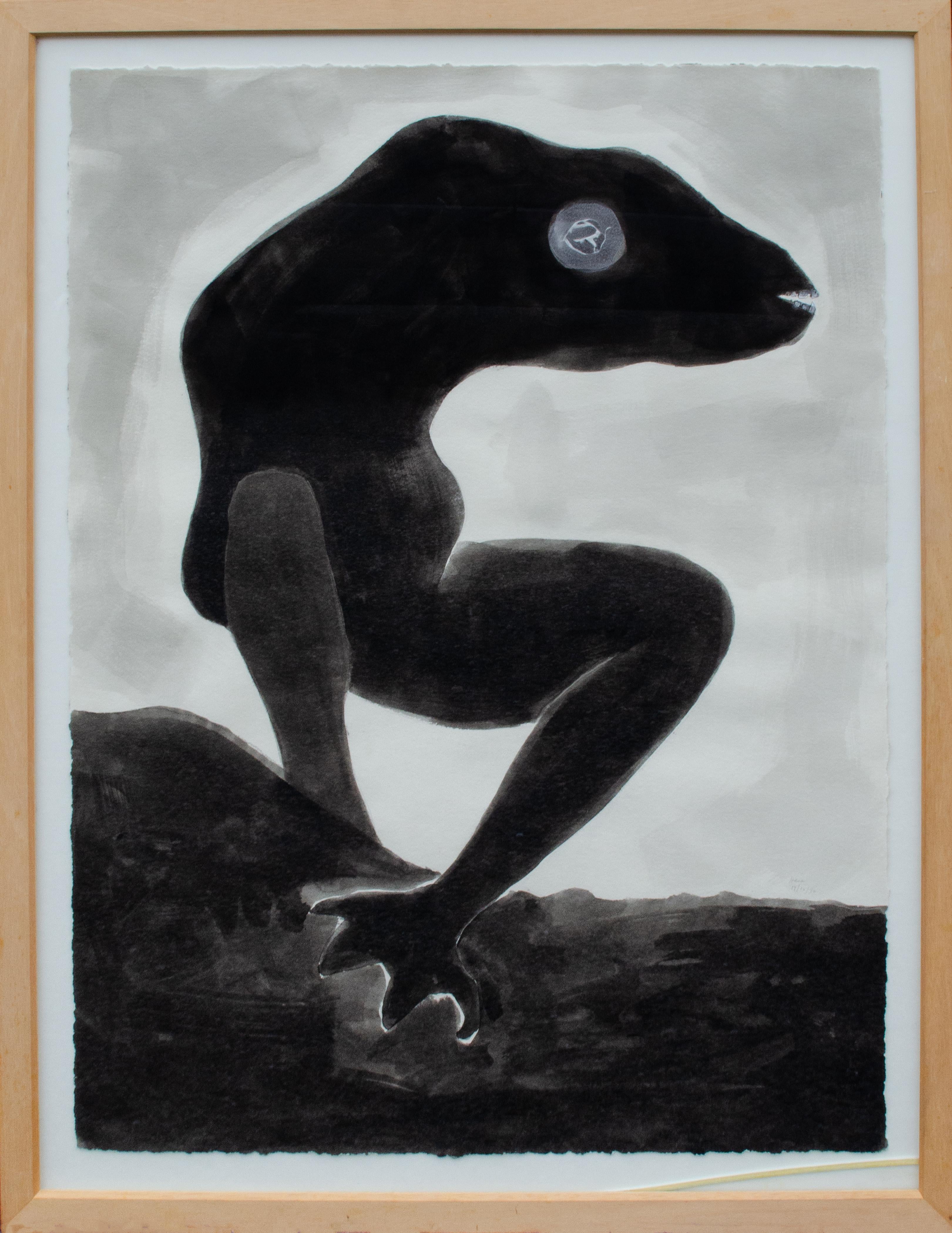 „Cronus Waiting“ David Hare, Schwarz-Weiß- Surrealistische Komposition im Angebot 2