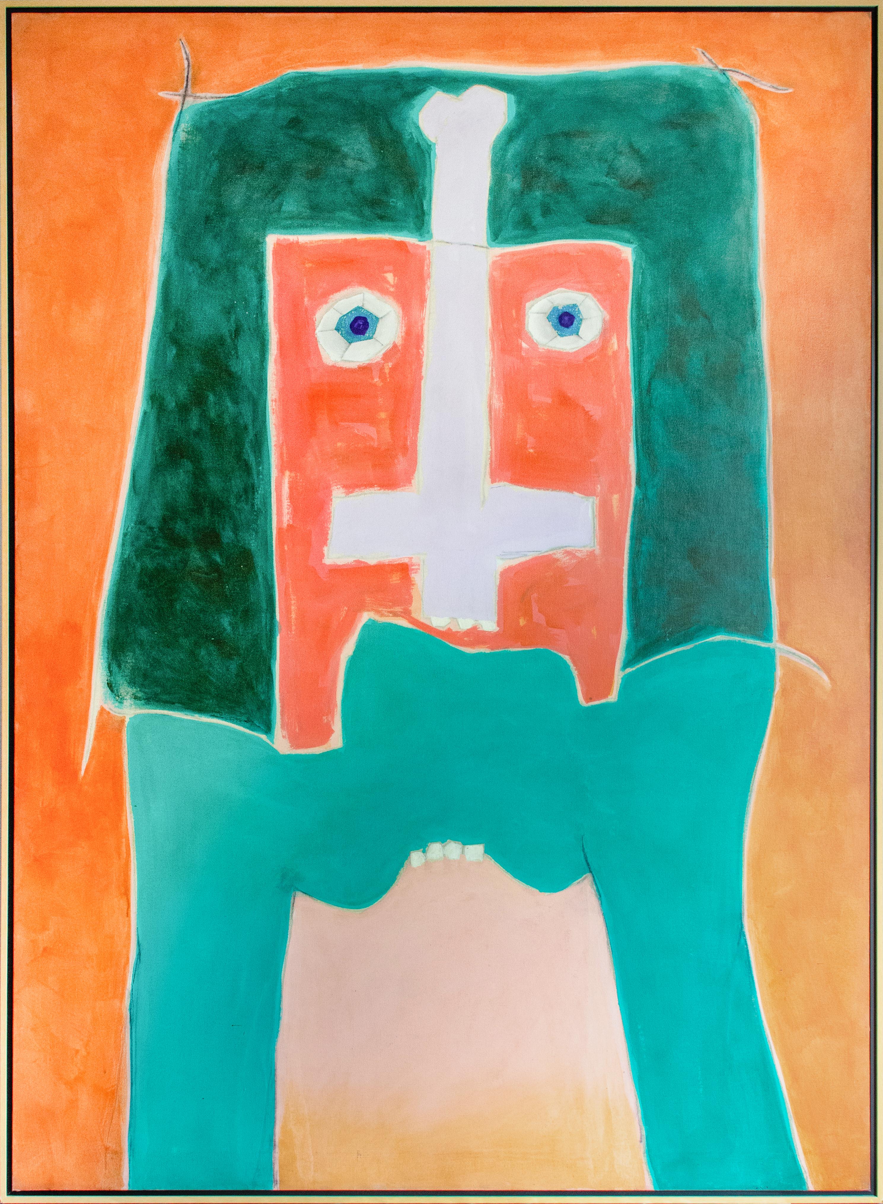 David Hare
Crono Elefante, 1975
Acrilico su lino
82 x 60 pollici

"La libertà è ciò che vogliamo", dichiarò David Hare nel 1965, ma poi aggiunse: "e ciò di cui abbiamo più paura". Nessuno potrebbe accusare David Hare di possedere una tale paura.