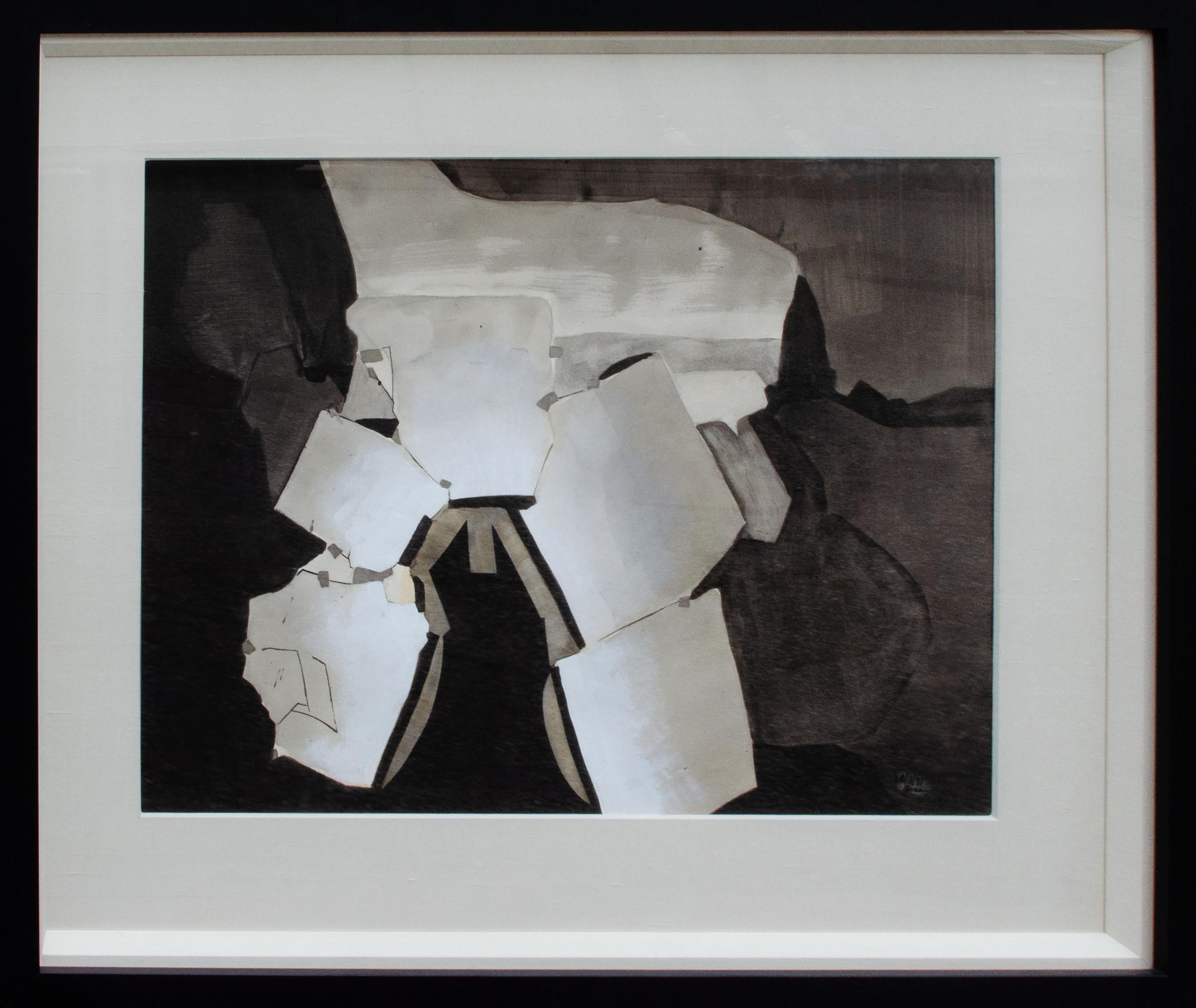 „Cronus View from the Cave“ David Hare, Abstrakte surrealistische Komposition im Angebot 1