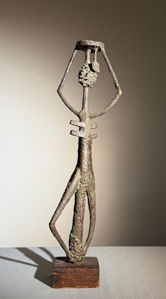 "Untitled" David Hare, sculpture surréaliste, anthropomorphique, moderniste, ab-ex.