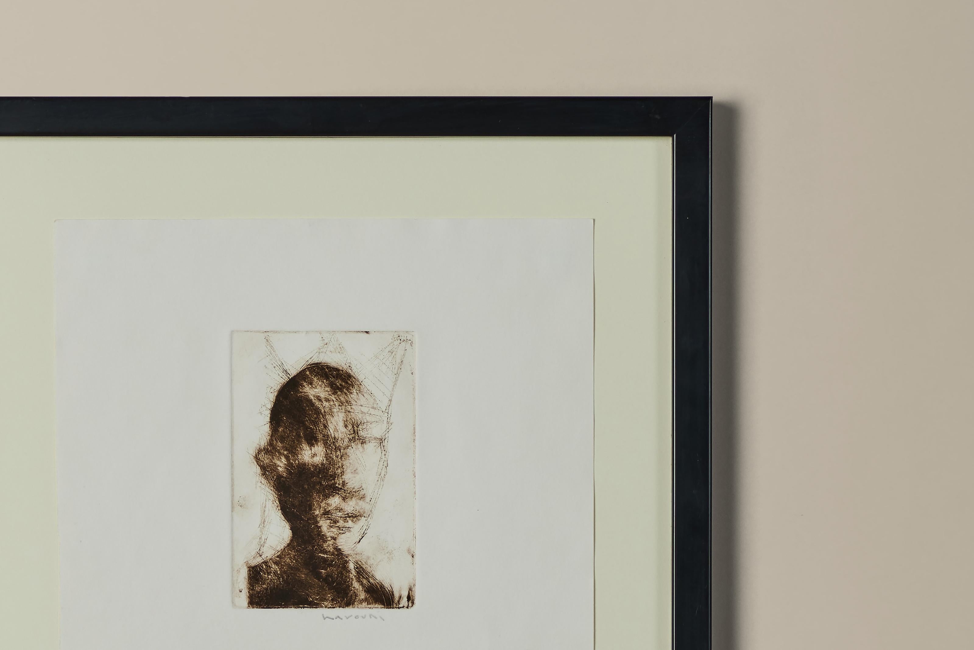 20th Century David Harouni Etching