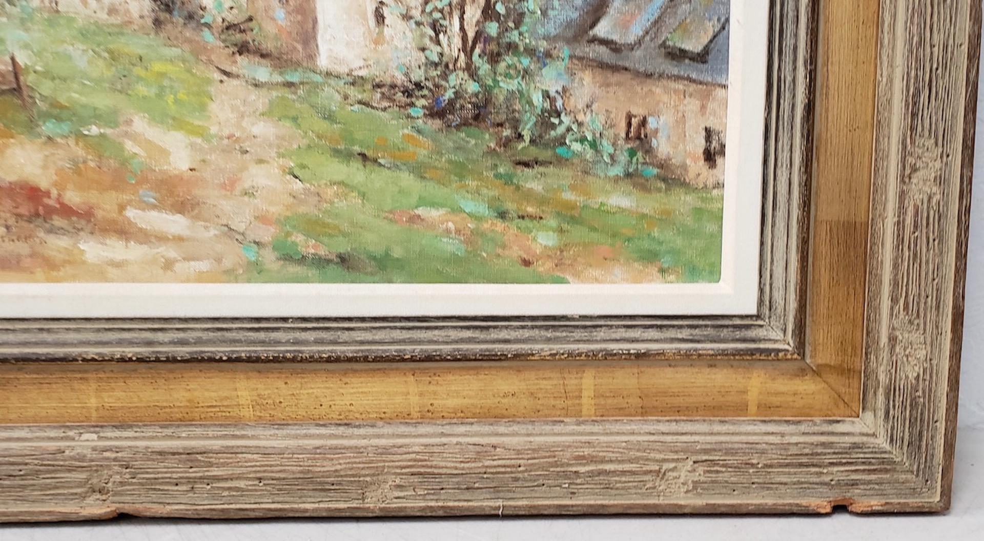 Peinture à l'huile originale de David Harris (Américain, 20e siècle) 