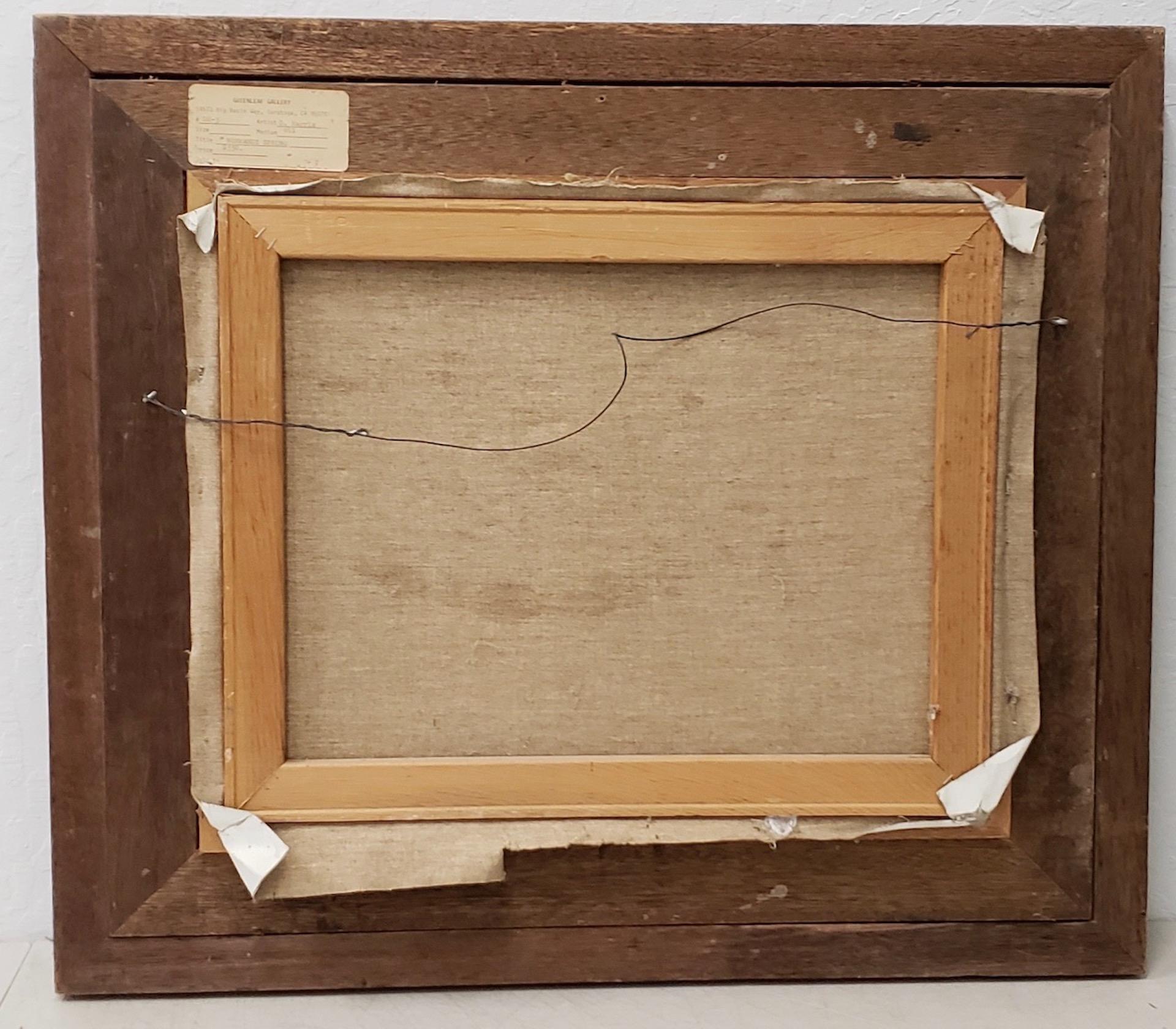 Peinture à l'huile originale de David Harris (Américain, 20e siècle) 
