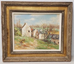 David Harris (American, 20th c.) "Normandy Spring" Original Oil Painting 