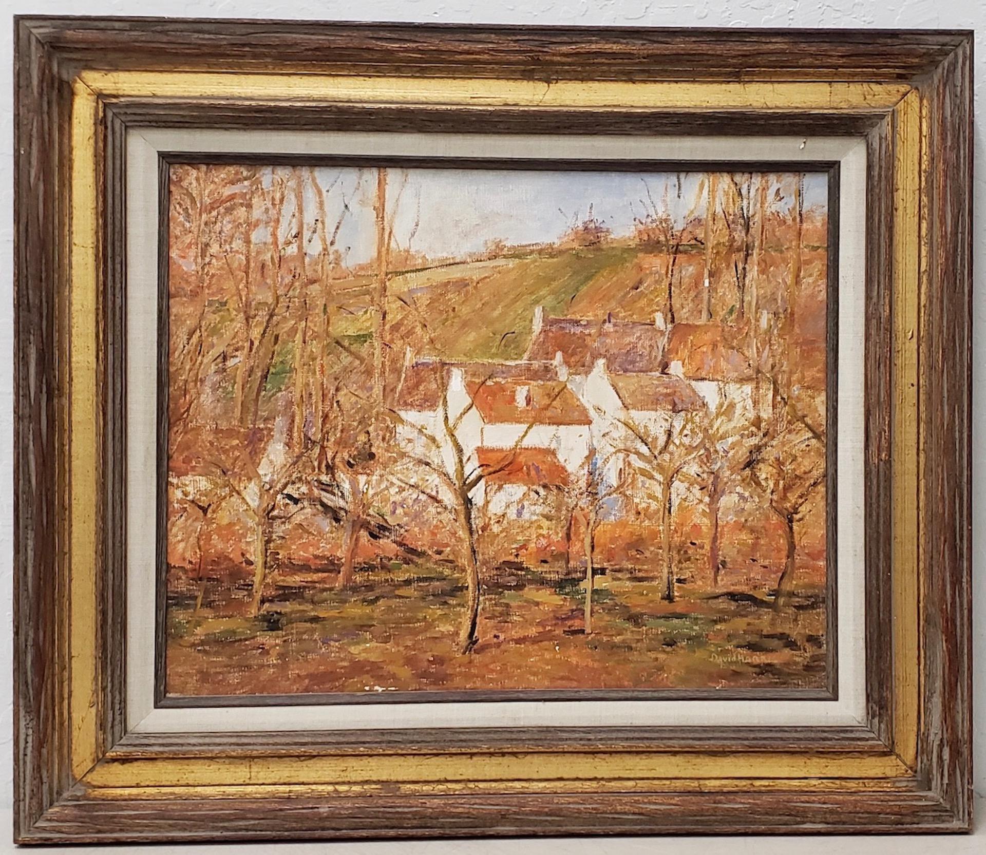 Forest View of a Village in Normandy von David Harris (Amerikanisch, 20. Jahrhundert)