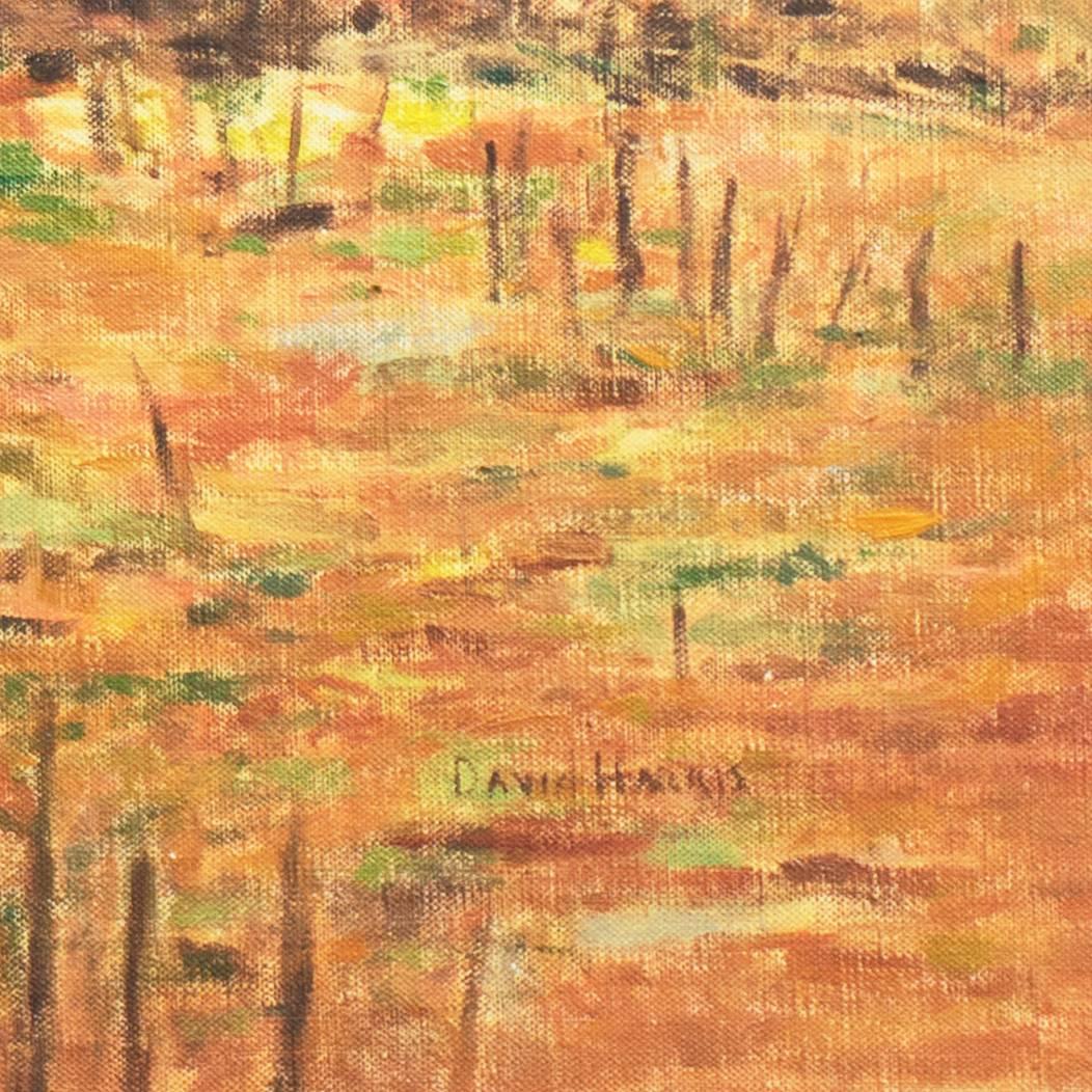 „Landschaft in der Provence“, großes amerikanisches impressionistisches Ölgemälde, kalifornischer Künstler – Painting von David Harris