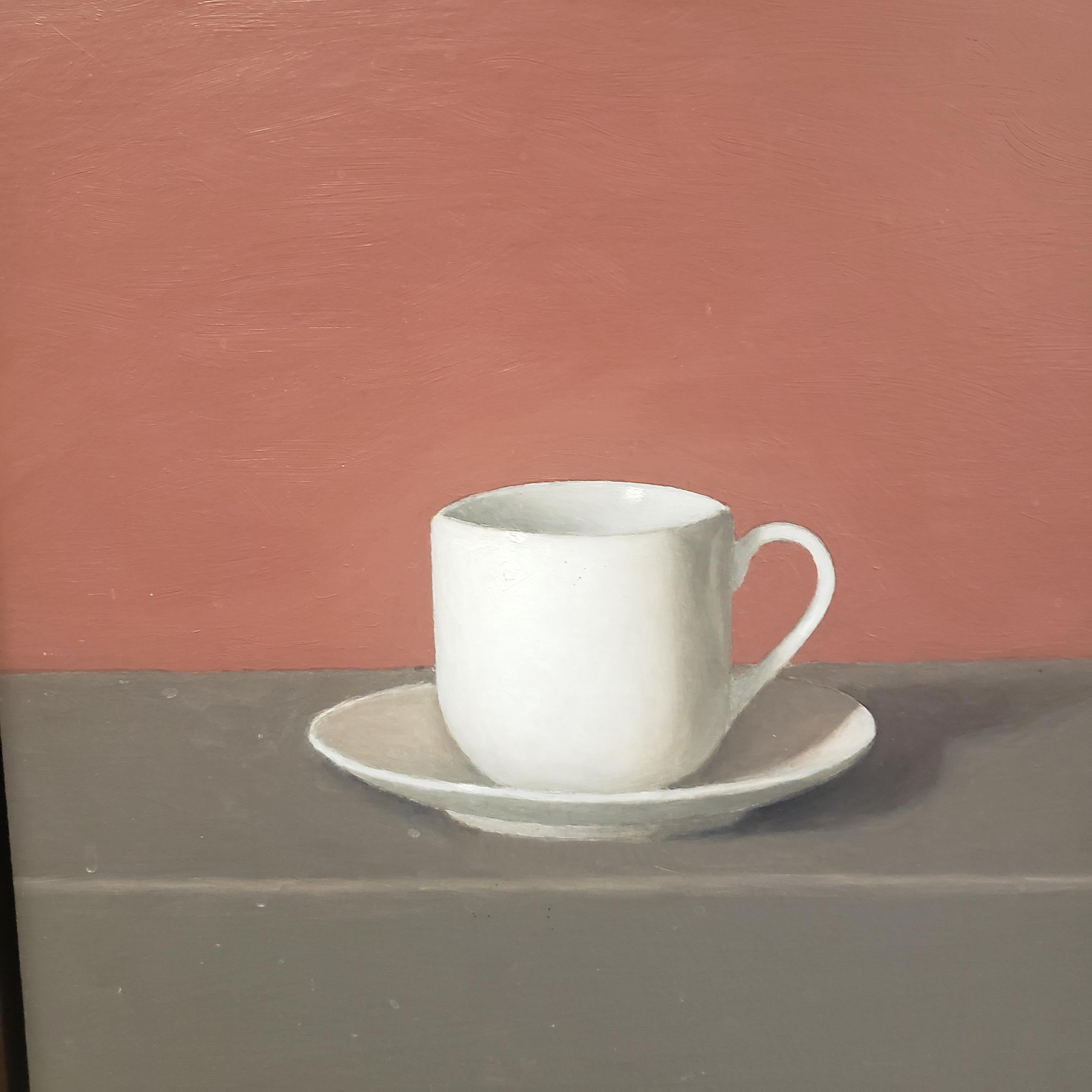 coffee cup oil painting