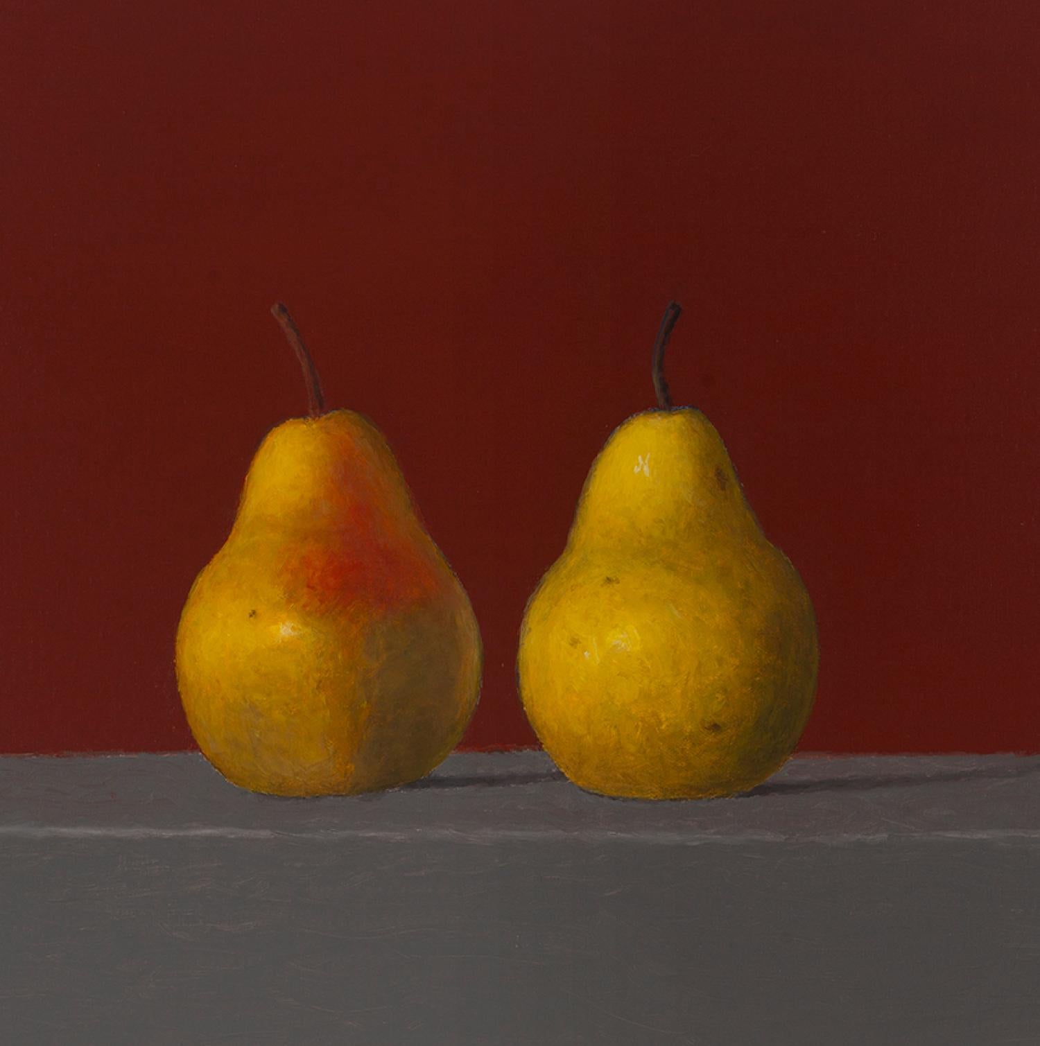 Two Pears #221 Oil painting on Panel 20
