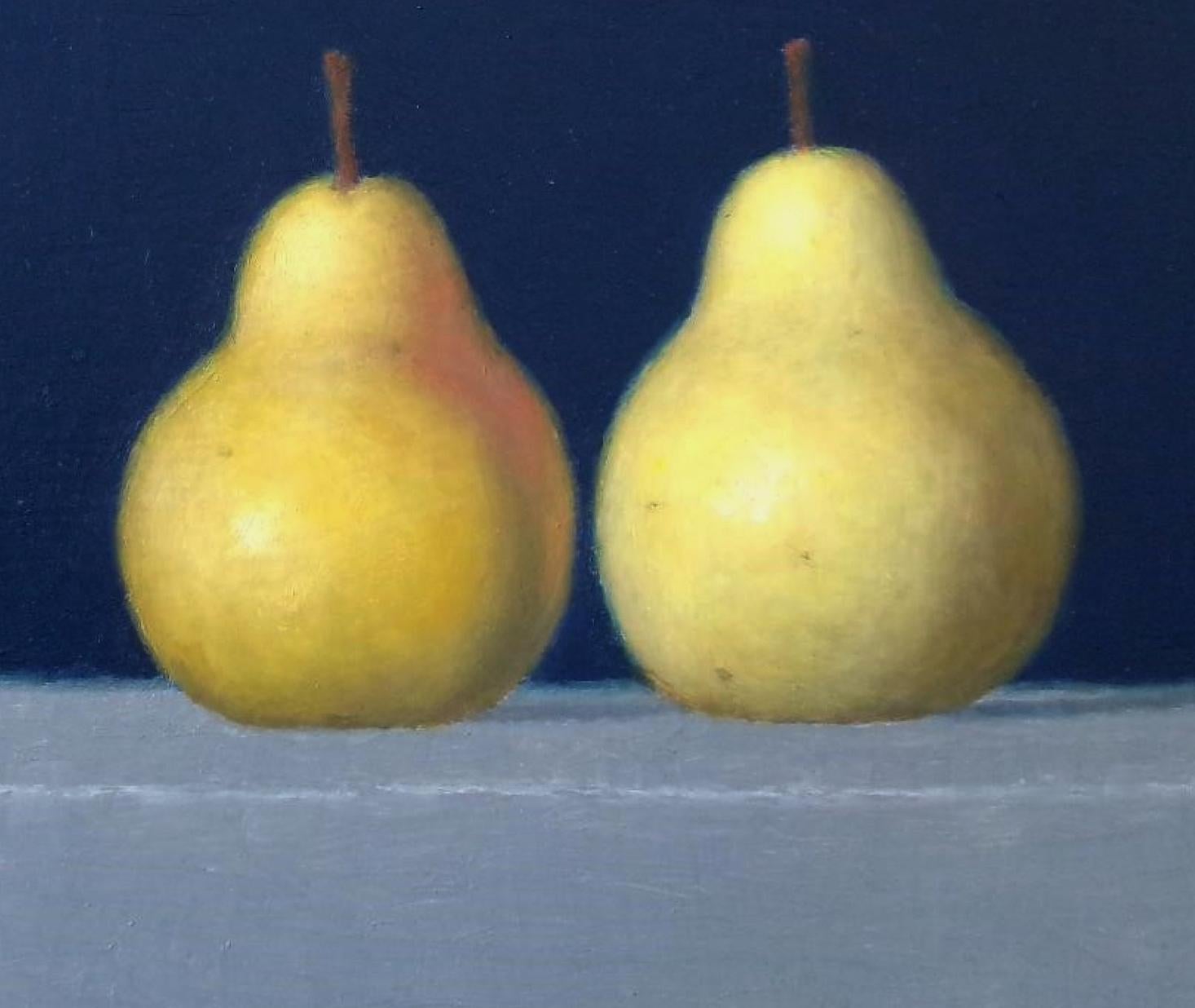 Due pere Pittura a olio su pannello 12