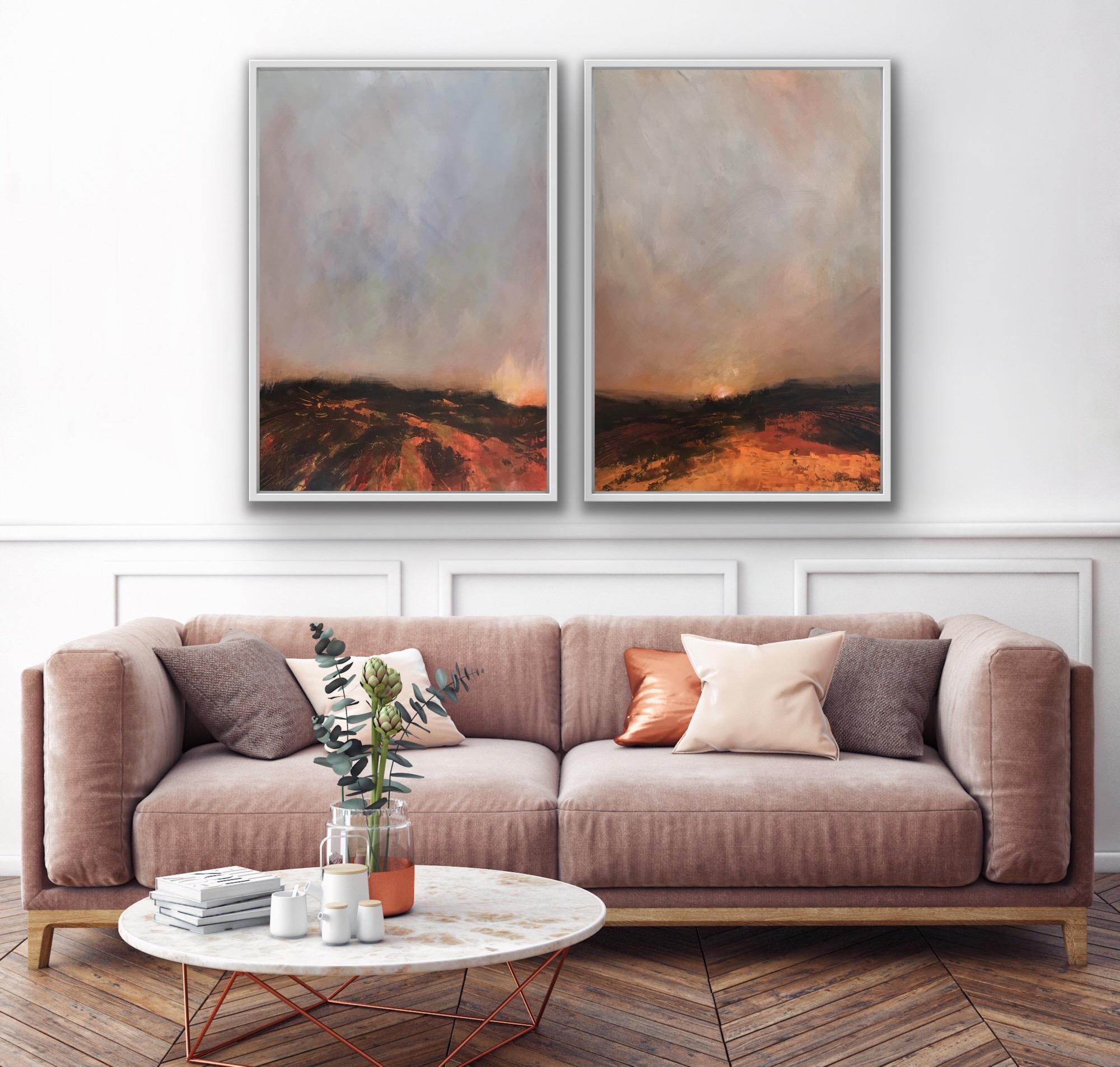  Hilltop and Hillside Diptych [2022]

original
Acrylic on canvas
Image size: H:100 cm x W:70 cm
Complete Size of Unframed Work: H:100 cm x W:140 cm x D:3cm
Sold Unframed
Please note that insitu images are purely an indication of how a piece may