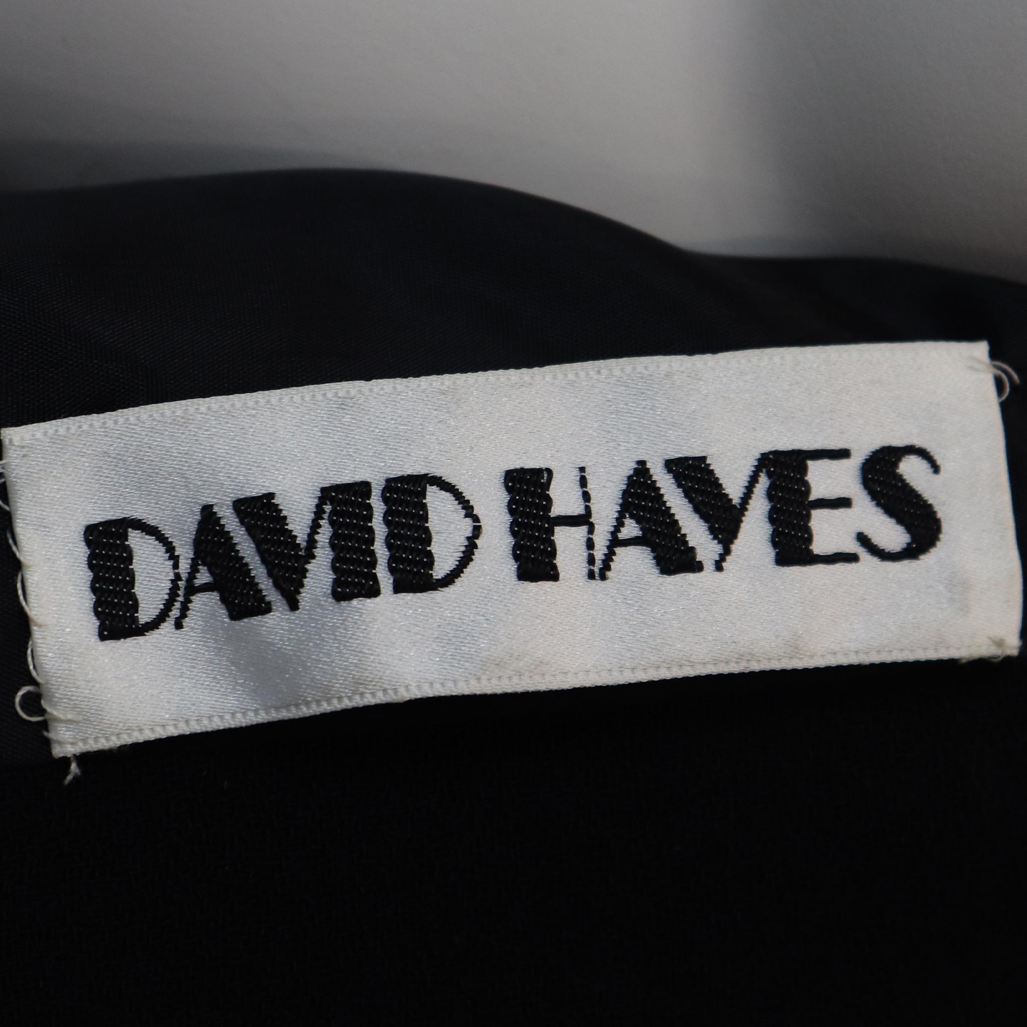 David Hayes Black Jacket w/ Pearls & Rhinestones Circa 1990s  For Sale 1