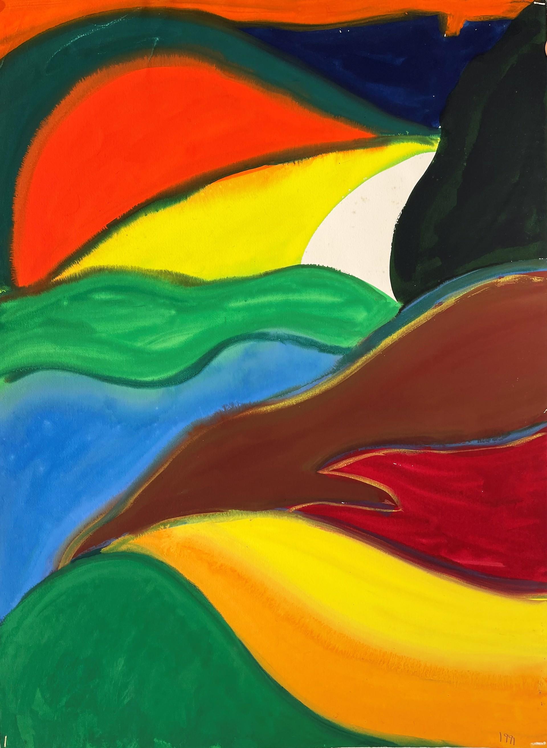 Doppelte Landschaft – Painting von David Hayes
