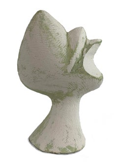 Estate of David Hayes_Form Study_carved plaster of paris_1970_abstract sculpture