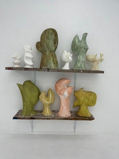 Estate of David Hayes_Form Study_carved plaster of paris_1970_abstract sculpture