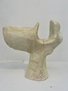 Estate of David Hayes_Form Study_carved plaster of paris_1970_abstract sculpture