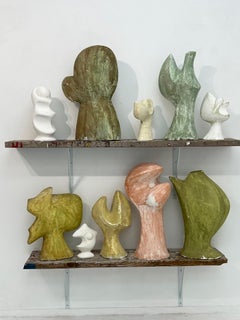 Estate of David Hayes_Form Study_plaster coated cut styrofoam_abstract sculpture