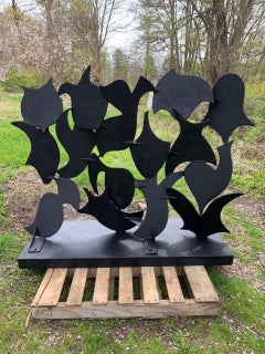 "Screen Sculpture #62", Abstract, Welded Steel, Outdoor Metal Sculpture