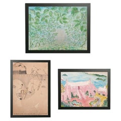 David Hayes Quadri scenici musicali originali $650 l'uno Set moderno del medio secolo