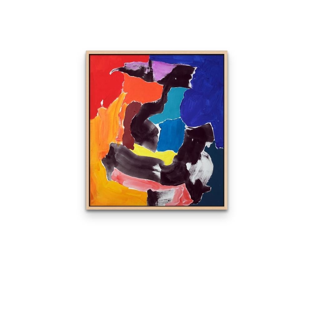 #29 School of Paris, Contemporary Modern Abstract Oil Paint on Stretched Canvas - Painting by David Headley