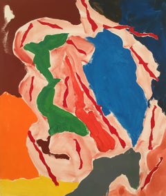 #6 Escuela de París, Pintura al Óleo Abstracta Moderna Contemporánea sobre Lienzo Extensible