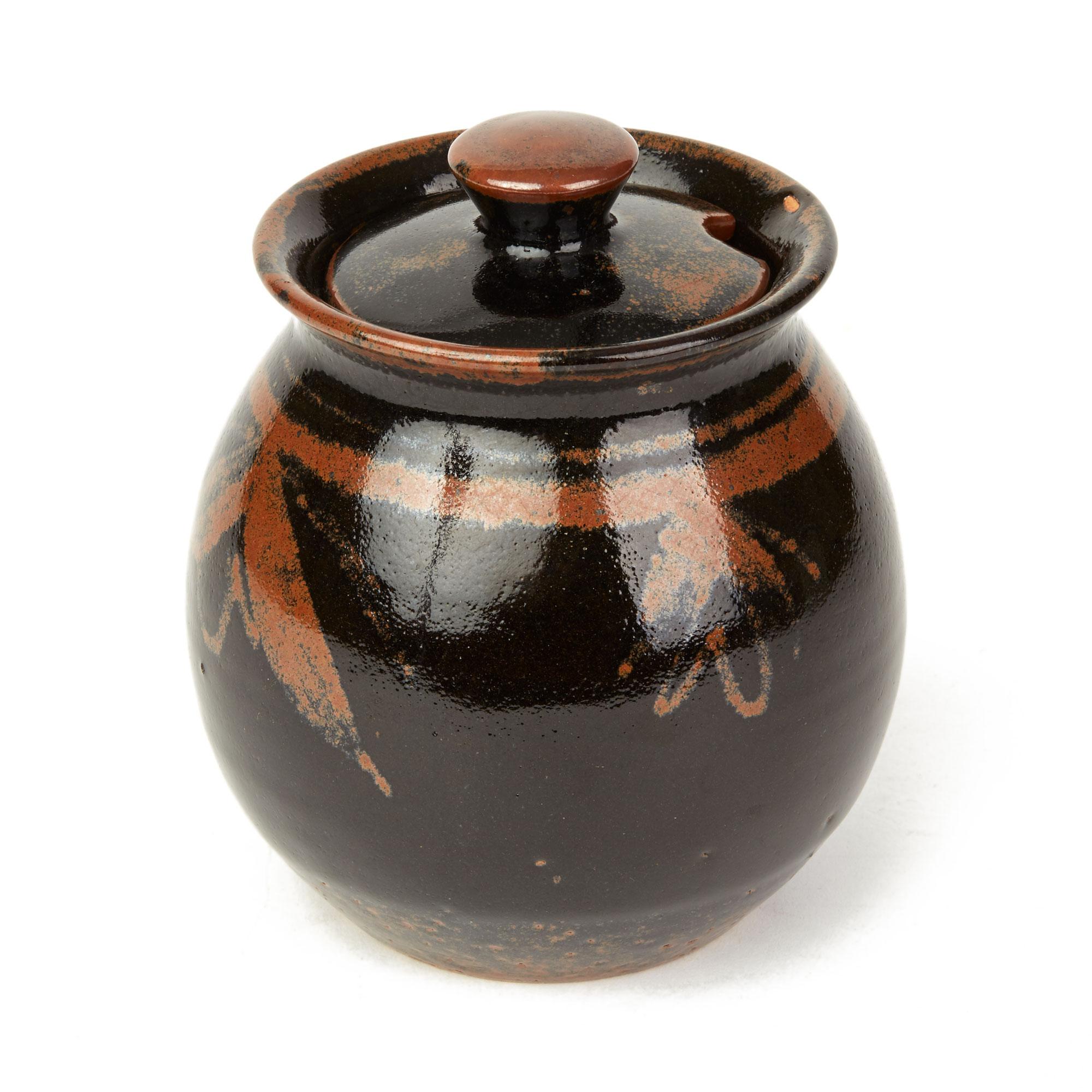 Pot de conservation à couvercle « écossais, 1927-2007 » de David Heminsley, Studio Pottery en vente 1