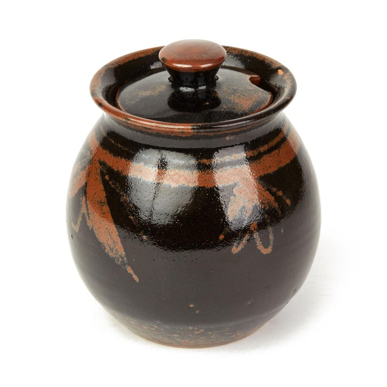 David Heminsley 'Scottish, 1927-2007' Studio Pottery Lidded Conserve Jar For Sale 2