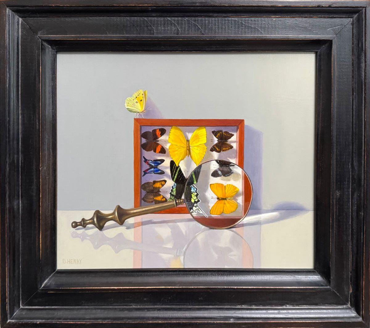Butterflies - Painting by David Henry