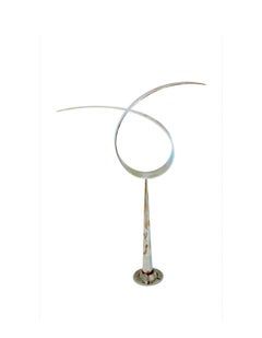 Elijah David Herschler Chrome Steel Modernist Free Form Kinetic Ribbon Sculpture