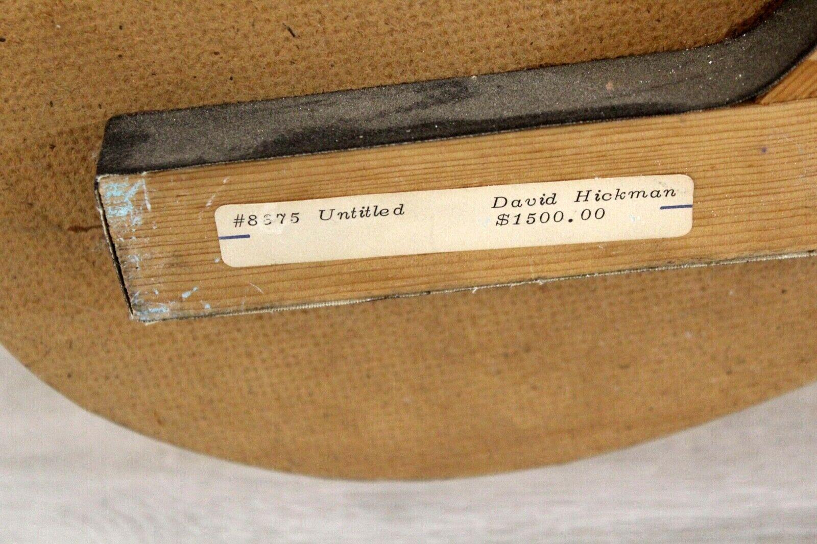 David Hickman Cutout No. 3 Female Nude Acrylic Painting on Board 1972 Signed 6