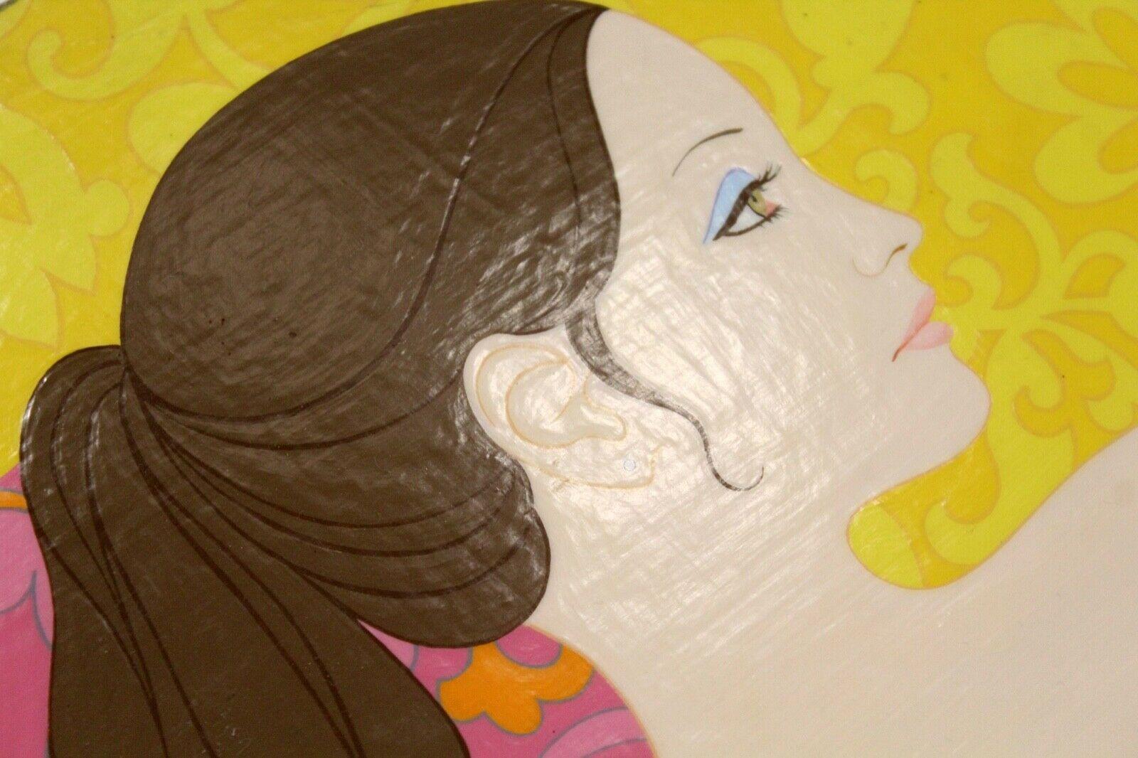 Late 20th Century David Hickman Cutout No. 3 Female Nude Acrylic Painting on Board 1972 Signed