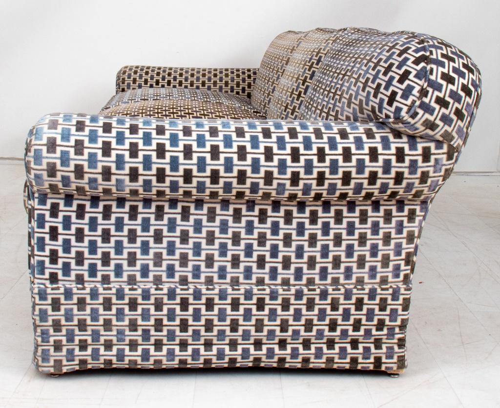 20th Century David Hicks Manner Upholstered Sofa