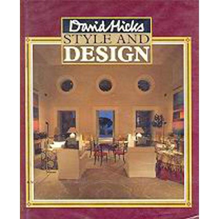 Mid-Century Modern David Hicks Style & Design First Edition Book, 1987