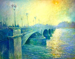 Afterglow - contemporary impressionism London oil painting