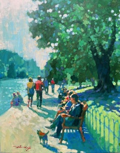 River Daydream - contemporary impressionism London painting