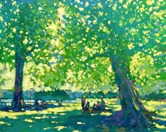 Study for Regents Park - contemporary impressionism London oil painting